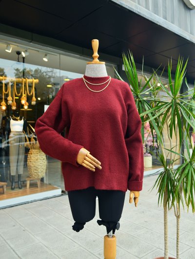 Yumoş Dokulu Triko Kazak