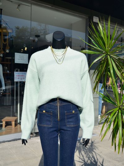 Yumoş Dokulu Triko Kazak