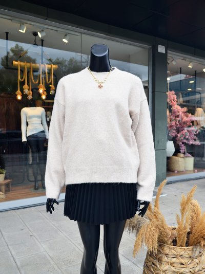 Yumoş Dokulu Triko Kazak