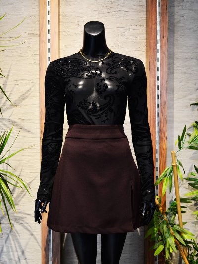 5179 Yırtmaçlı Şort Etek