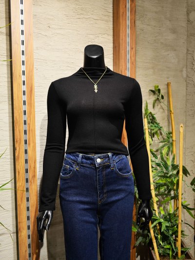 31391 Dik Yaka Triko Bluz