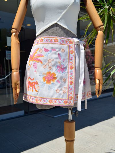 Nakışlı Şort Etek