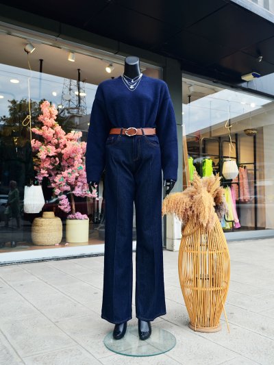 KEMERLİ JEAN PANTOLON