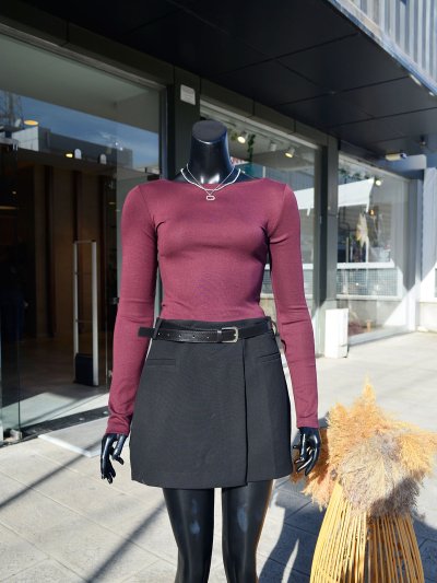 31332 Kayık Yaka Bluz