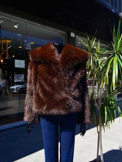 Şal Yaka Kürk Mont