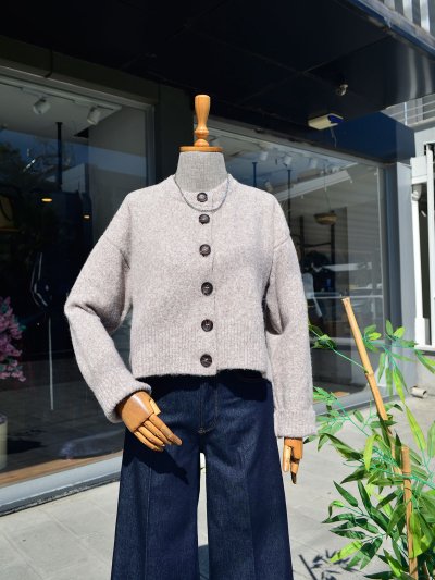 Düğmeli Triko Hırka