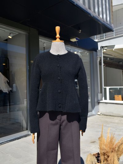 Düğmeli Triko Hırka