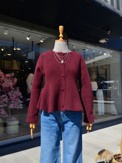 Düğmeli Triko Hırka