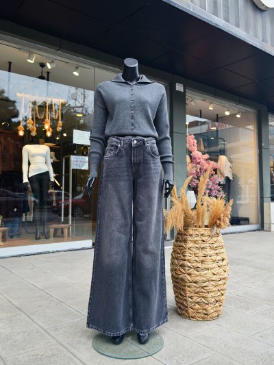 Wideleg Jean Pantolon