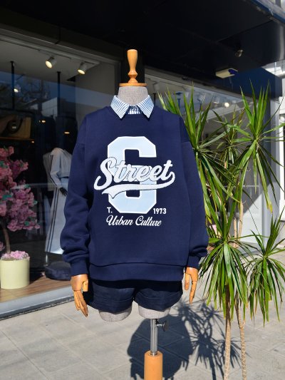 Gömlek Yakalı Sweat