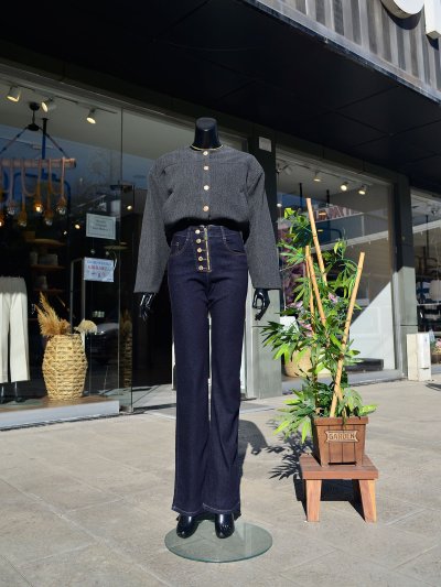 Fermuarlı Jean Pantolon