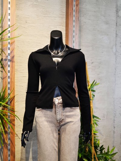 Fermuarlı Bluz 16167