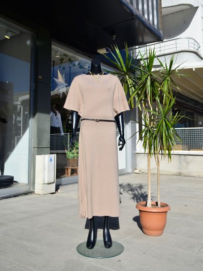 Kemerli Triko Elbise