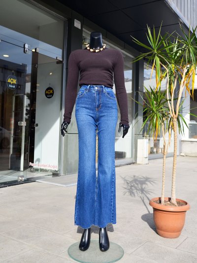 26695A Push Up Flare Jean Pantolon