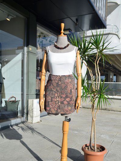 DE251151 Desenli Mini Etek