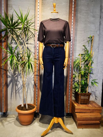 26678 Kemerli Flare Jean Pantolon