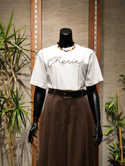 18149 Taşlı Tshirt