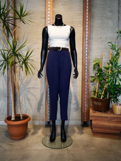17544 KEMERLİ TENSEL PANTOLON