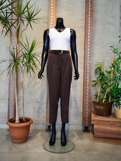 17544 KEMERLİ TENSEL PANTOLON