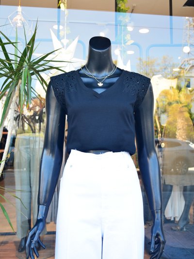 ÖT261039 KOLSUZ NAKIŞLI TSHİRT