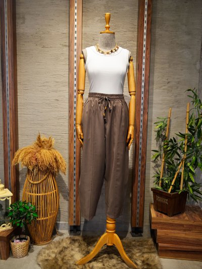 16703 BELİ BAĞCIKLI TENSEL PANTOLON