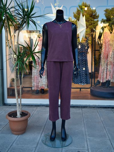 7272 SIFIR KOL BLUZ PANTOLON MODAL TAKIM