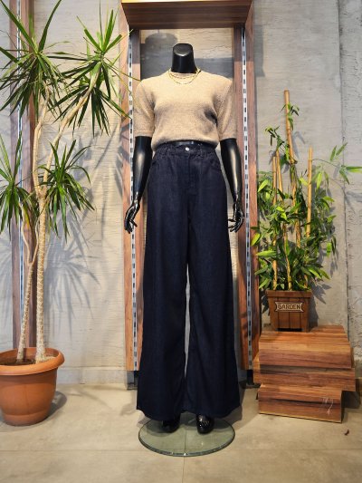 26716 BELİ LASTİKLİ PALAZZO JEAN PANTOLON