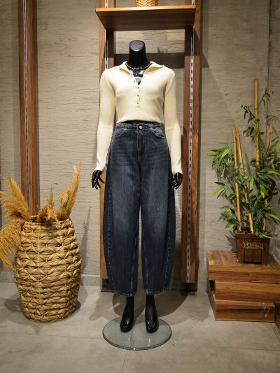 72366 2D PERVAZLI BAREL JEAN PANTOLON